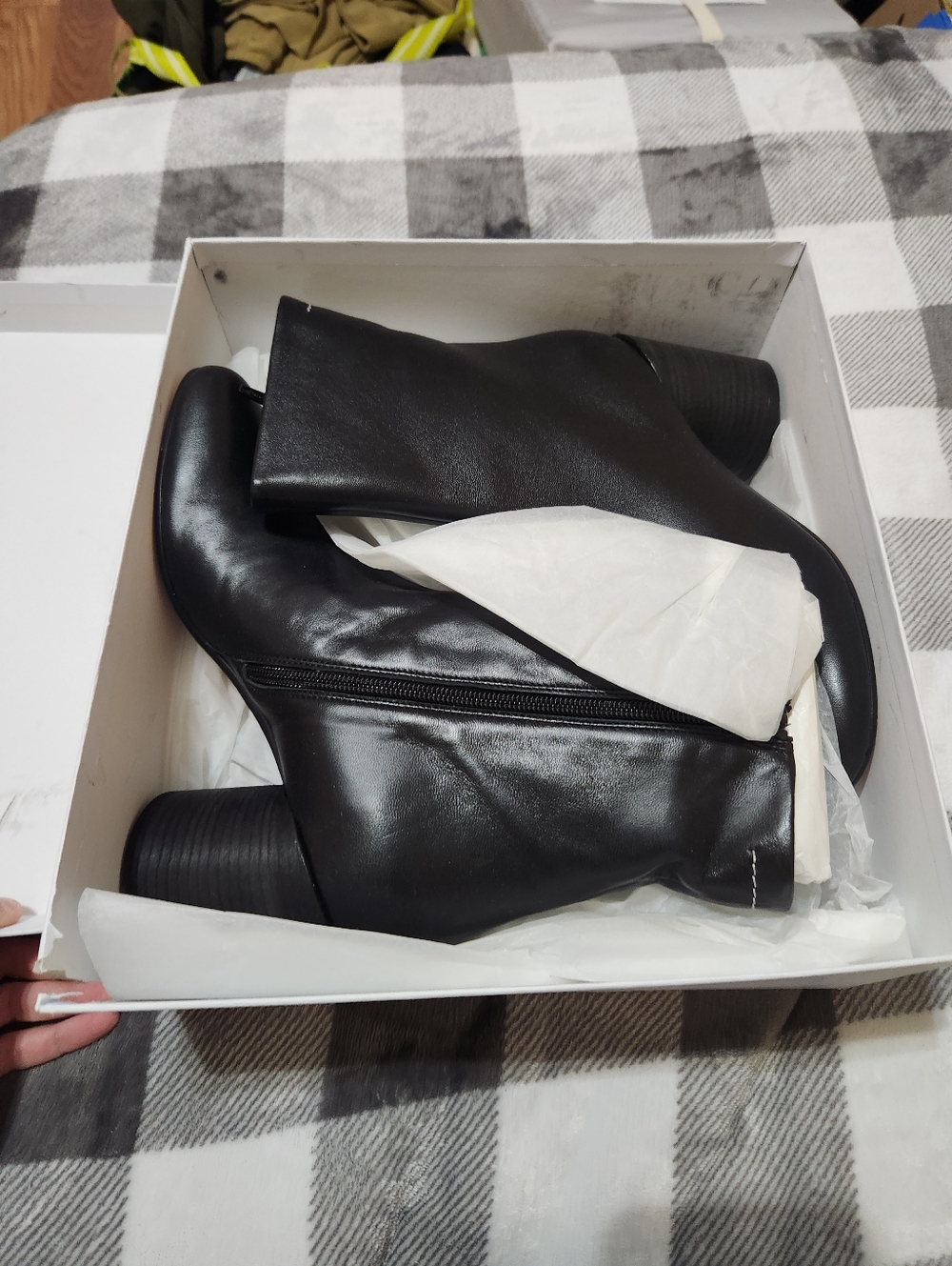 MM6 Maison Martin Margiela Anatomic Ankle Boots In Black New In Box - Picture 7 of 16